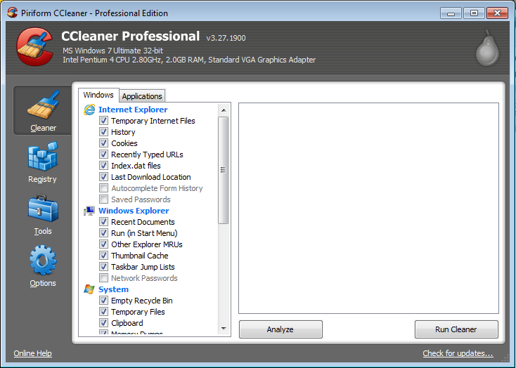Descargar gratis ccleaner para windows 8 1 32 bits